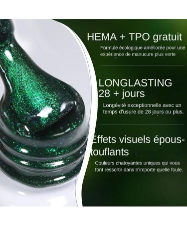 Beton Genle me Derzi Dolgu eridi | Couleur Gel Pour Manucure Des Ongles | Vernis Ongles Vert meraude Effet il de Chat | Onar m ve Yenileme in - Buy Online on GoSupps.com