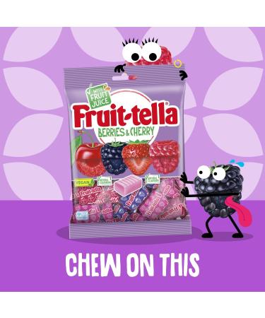 Fruittella Berries & Cherry Soft Chew Sweets 170 g (Pack of 8) - Buy Online on GoSupps.com