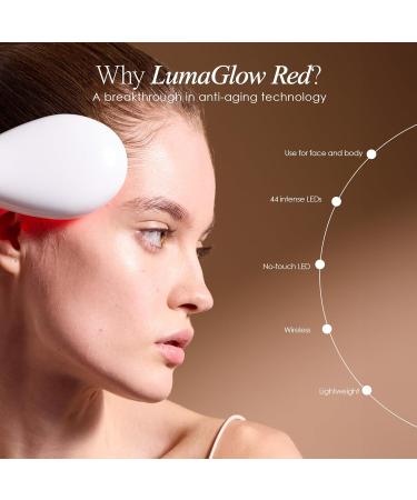 LumaGlow Red LED Light Therapy by Project E Beauty | Skin Rejuvenation and Anti-Aging | Diminish Fine Lines & Wrinkles | Improve Skin Elasticity | Handheld Device for Spa & Home Use - Buy Online on GoSupps.com