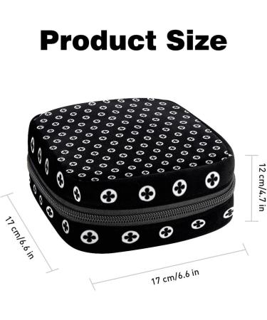 Polka Dot Sanitary Napkin Storage Bag - Portable Period Pouch for Women & Teens - Multi-colored - Buy Online on GoSupps.com