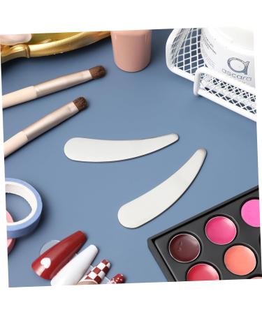 BELLIFFY 2pcs Cosmetic Spatula Make up Spatula Tool Makeup Spatulas Facial Spatula Cream Rod Stainless Steel - Buy Online on GoSupps.com