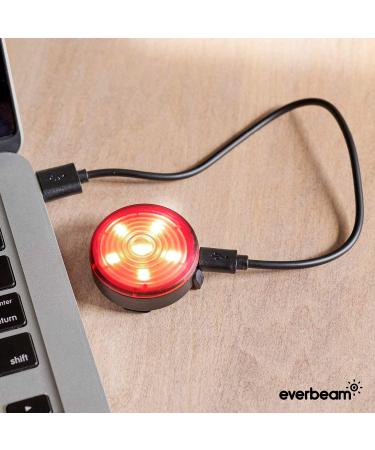 Everbeam E200 LED Bike Lights Set | Front and Rear Rechargeable Waterproof Safety Lights for Runners, Cyclists, Dog Walkers, and Kayakers | Clip On Design with Straps | 2 Pack Red - Buy Online on GoSupps.com