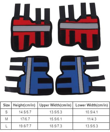 EVTSCAN 1 Pair Supportive Dog Leg Braces Reflective Designed Dog Front Leg Protector for Injury/Sprains/Instability/Anthritis(M-red) M Red - Buy Online on GoSupps.com