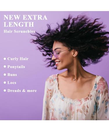 WLLHYF 3 Pieces Adjustable Silk Hair Tie Extra Large Satin Scrunchies for Women Girls Women's Black Satin No Slip Ouchless Hairband Ponytail Holders Hair Scrunchies Accessories - Buy Online on GoSupps.com