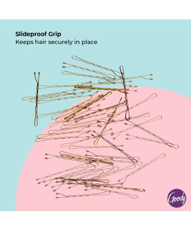 Goody Ouchless Metallic Blonde Bobby Pins - 50 Count | Slideproof, Lock In Place | Pain-Free Hair Accessories for Women and Girls - Buy Online on GoSupps.com