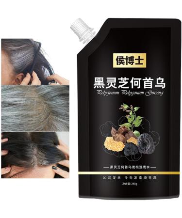  Holdes Blackout Shampoo 240ml He Shou Wu Hair Darkening Deep Purifying Shampoo for Grey Hair Men Women Teens Holdes - Buy Online on GoSupps.com