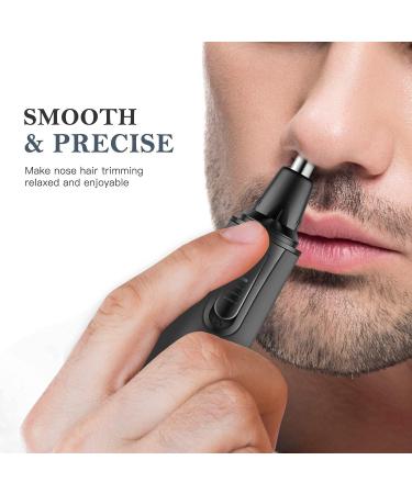 OBJECTIVE Portable painless eyebrow and facial hair trimmer for men women battery powered IPX7 double edge blades for easy cleaning Nose hair trimmer - Buy Online on GoSupps.com