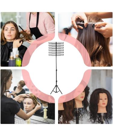 Braiding Hair Rack Standing | Height Adjustable Hair Extension Holder Hanger With 144 Pegs Hair Stand With Stylist Hair Braiding Tools Braiding Hair Supplies Included - Buy Online on GoSupps.com