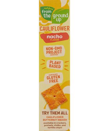 Buy From The Ground Up Cauliflower Nacho Crackers - 4 Oz | Gluten-Free Snack - Buy Online on GoSupps.com