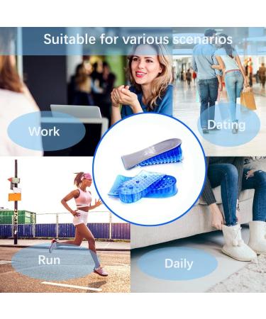 Sbomi Adjustable 2-Layer Height Increase Insoles - Silicone Heel Cushion Inserts for Women - 3.5cm - 1 Pair - Buy Online on GoSupps.com