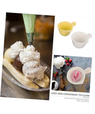 Zerodeko 2pcs Long Handle Bowl Coffee Syrup Ceramic Vinegar Bowl Gravy Seasoning Bowl Ceramics Baking Bowl - Buy Online on GoSupps.com