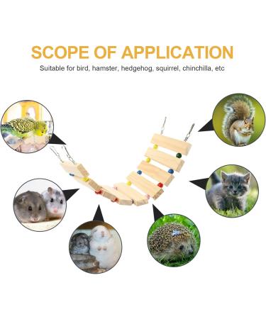 PATKAW Hamster Climbing Ladder Hamster Cage Bridge Ferret Cage Ladder Wood Chew Ladder Squirrel Climbing Ladder Guinea Pig Ramp Pet Toy Pet Cage Ladder Toy Widen Platform Climbing Wooden - Buy Online on GoSupps.com