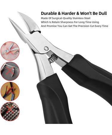 Podiatrist Toenail Clipper for Ingrown and Thick Toenails - Stainless Steel Nipper for Seniors - Professional Pedicure Tool - Buy Online on GoSupps.com