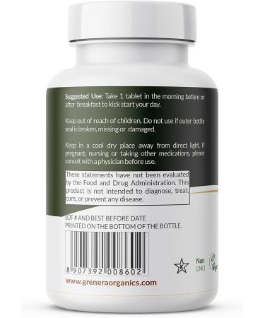 Grenera Neem Tablets - Pure Neem Leaf Kosher & Halal Certified Supplement | 240 Tablets - Buy Online on GoSupps.com