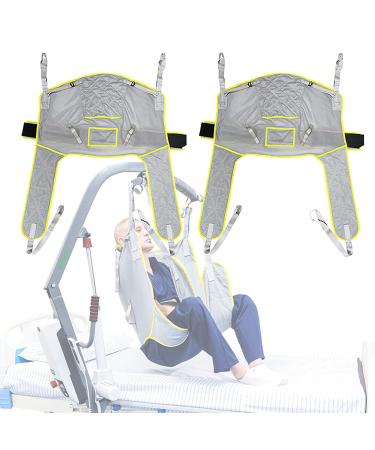 Patient Lifting Slings Full Body Patient Lift Sling Adjustable Transfer Belt with Positioning Waist Strap for Disabled and Elderly Home/Hospital/Nursing Home 230kg