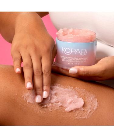 Kopari Exfoliating Body Scrub - Natural AHA Vegan Body Polish for Women Pink Haze 8oz | Buy Internationally - Buy Online on GoSupps.com