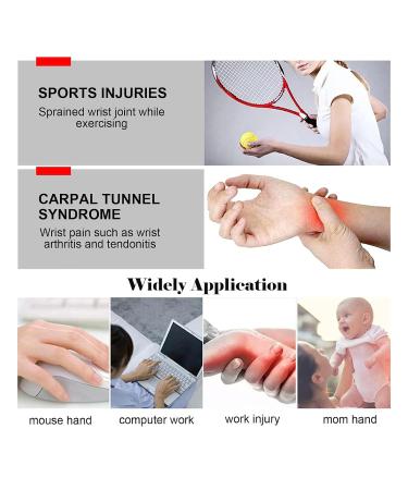 SONGQEE Carpal Tunnel Wrist Support Brace With Knob Adjustable Wrist Splint Hand Support Right Left Hand for Arthritis Tendonitis Relieve Pain Sprain Fracture Reduces Recovery Time for Men Women Right Hand Knob Black - Buy Online on GoSupps.com