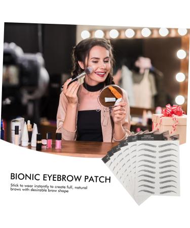 Didiseaon 6 Sheets Imitation Eco Eyebrow Sticker Stickers Adhesive Eyebrow Template Imitation Eyebrow Tattoos - Buy Online on GoSupps.com