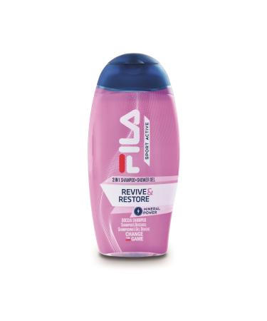 Fila Revive & Restore Woman Shampoo Shower Gel - Nourishing Cleaning for Sports and Streetwear Fans | 250 ml Shower Gel