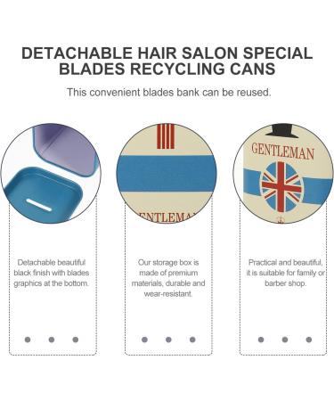 Housoutil Razor Blade Storage Box for Men | Removable Container for Facial Blades & Dispenser | International Shipping Available - Buy Online on GoSupps.com