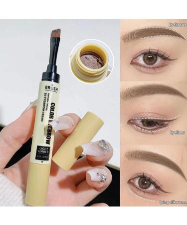 Sentechx Shaping Long Lasting Double Ended Eyebrow Color Cream Natural Long Lasting Eyebrow Cream Waterproof MultiPurpose Eyebrow Cream Light Tea - Buy Online on GoSupps.com