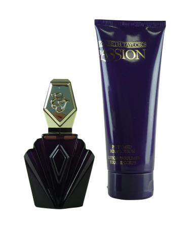Passion by Elizabeth Taylor Women's 2-Piece Set: 1.5 Oz. Eau de Toilette Spray + 6.8 Oz. Body Lotion - Buy Online on GoSupps.com