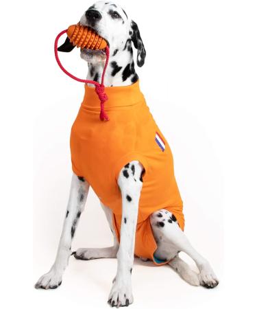 MPS Medical Pet Shirt for Dogs - Orange XXXS | Best Recovery Apparel for Pets - Buy Online on GoSupps.com
