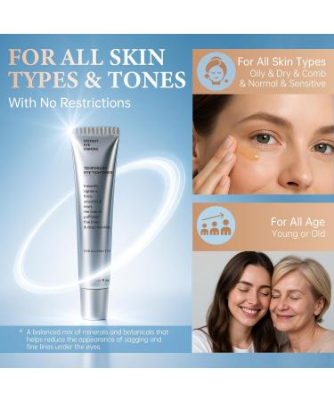 Instant Eye Tightener Perfection Firming Lift Cream Temporary Eye Tightener for Under Eye Bags Puffiness Fine Lines & Wrinkles Firms and Smooths for All Skin Types 0.67 oz (Silver 2 Pack) - Buy Online on GoSupps.com