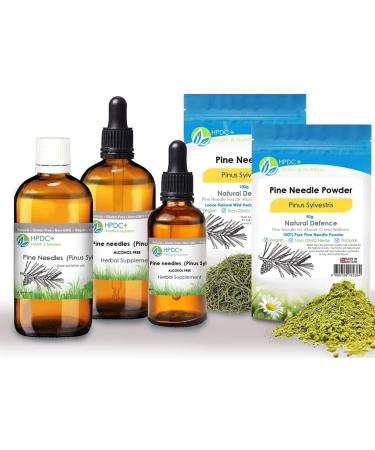Pine Needles Liquid Extract Tincture with Vitamin C, Bioflavonoids, and Antioxidants - 100ml/3.38 fl oz - Buy Online on GoSupps.com