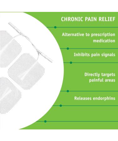 Med-Fit 1 Tens Pads: 16 Pads (4 Packs) of Premium Long-Lasting Self-Adhesive Tens Pads/Tens Electrodes (5cm x 5cm) with Patented Hydro-Gel Technology - Buy Online on GoSupps.com