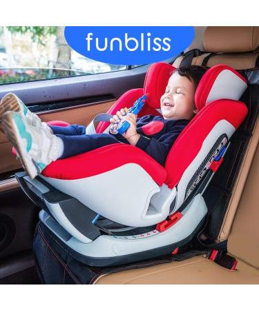 Funbliss XL Car Seat Protector & Organizer - Black Child Seat Cover with Kick Mat - Buy Online on GoSupps.com
