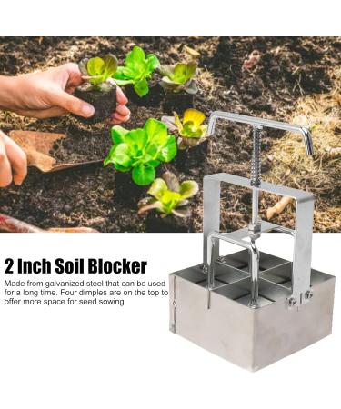 Premium Soil Block Maker Tool for Seedlings - Manual Hand Held Seed Starter Garden Tool | Perfect for Seedling Sprouting - Buy Online on GoSupps.com