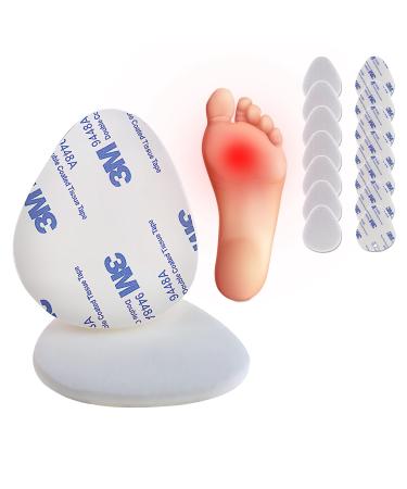 14 PCS Metatarsal Foot Pads for Pain Relief - 1/4  Thick  Ball of Foot Cushions for Women and Men  Forefoot and Sole Support  Metatarsalgia Mortons Neuroma
