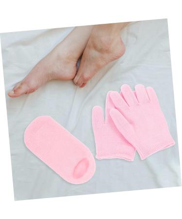 COOLHIYA 1 Set Moisturizing Gloves & Socks spa Gloves Men Essential Oils Hand lotions Men Lotion Hydrating Lotion Mittens for Men Pink Lotion Socks Polyester and Gel Dry Hands Man - Buy Online on GoSupps.com