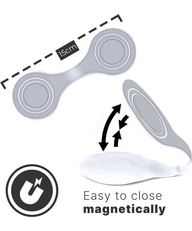 Thingles 4 x Reflector Clips - Magnetic Reflectors for Clothing Jacket Dog Harness - Flexible Use When Jogging Backpacks or School Bag Silver  - Buy Online on GoSupps.com