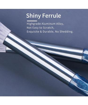 Sapphire Blue Eye Shadow Brush Set - ENZO KEN Diamond Makeup Brushes for Eyes | Professional Eyeshadow Blending & Contouring Tools - Buy Online on GoSupps.com