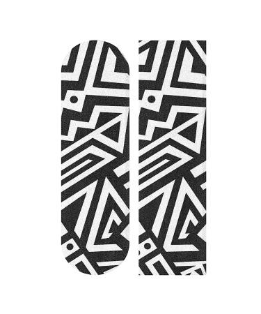 Eyanle Abstract Black White Skateboard Grip Tape 44x10in - Non Slip Sandpaper Longboard Scooter Griptape - Anti-Tearing Design - 12 - Buy Online on GoSupps.com
