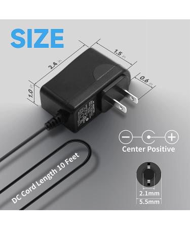 UL Listed 12V 1A 12W Power Supply Adapter - 10ft Long Cord for LED Strip Lights, Keyboard, BT Speaker, Router, Monitor, Webcam, DVR, NVR, CCTV Camera - Buy Online on GoSupps.com