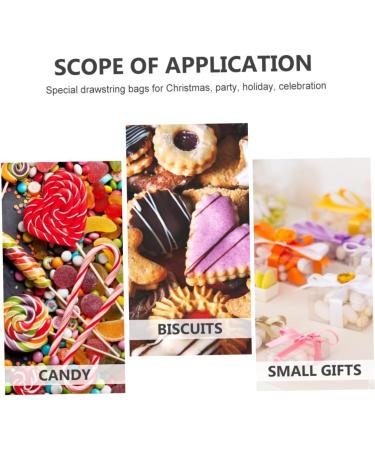 Healeved 2 Pcs Christmas Storage Bag Candy Bags Christmas Burlap Bags Candy Drawstring Bag Christmas Bag 30X18CM As Shown - Buy Online on GoSupps.com