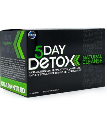 Omni 5 Day Permanent Detox Cleanse - Natural Body Cleanse with Toxin Rid - 40 Capsules - Buy Online on GoSupps.com