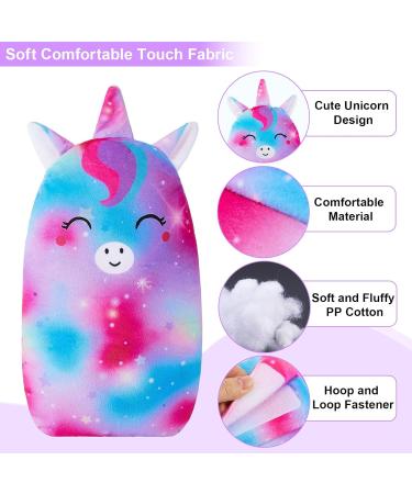 Beinou Unicorn Car Seat Belt Pillow - Hot Pink Seatbelt Strap Cover for Kids with Soft Head and Shoulder Support Cushion - Buy Online on GoSupps.com