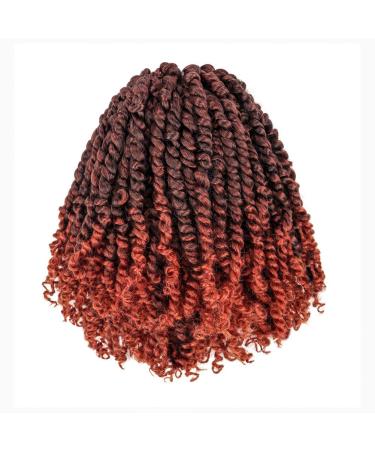 Tiana 10 Inch Passion Twist Hair - 7 Packs Orange Pre-Twisted Crochet Braids for Black Women | Synthetic Extensions (T350) - Buy Online on GoSupps.com