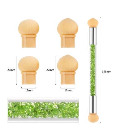 6-Part Double-Sided Nail Art Brush Set - Professional Manicure Tools for Art & Design - Perfect for Home & Salon Use - International Shipping Available - Buy Online on GoSupps.com