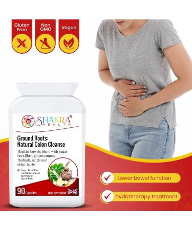 Ground Roots: Natural Colon Cleanse. Strong Colonic Flush Herbal Blend for Deep Bowel Gut Health Intestinal Congestion Constipation & Support | Shakra Health - Buy Online on GoSupps.com