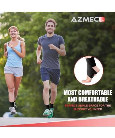 Ankle Brace for Sprained Ankle - Adjustable Wrap for Pain Relief Swelling & Inflammation | Unisex - Large Size - Buy Online on GoSupps.com