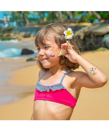 144 Mermaid Temporary Tattoos - Party Favors & Supplies | Waterproof Tattoo Stickers in 16 Styles - Buy Online on GoSupps.com