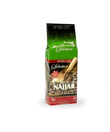 Najjar Arabica 100% caf moulu avec la cardamome 4 x 450 Gr/Najjar Cardamom Lebanese Grind - 4 Coffee Packs of 450 Gms each - Economical Value Pack - Buy Online on GoSupps.com