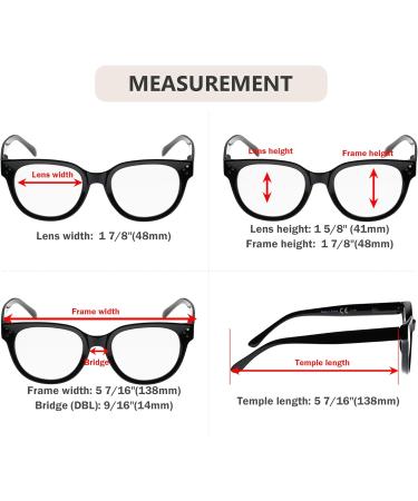 Eyekepper Oversize Reading Glasses for Women - Stylish Black +2.50 Readers for International Shipping - Buy Online on GoSupps.com