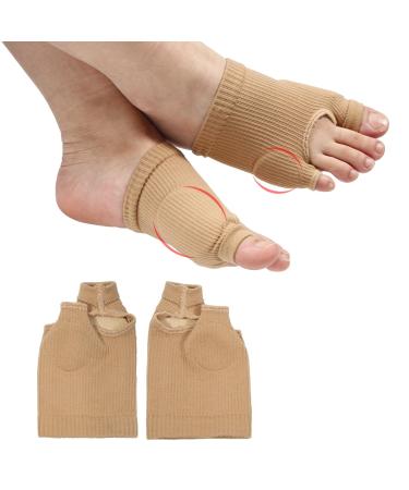 Bunion Pads Upgraded 1 Pair Bunionette Pain Relief Cushion Sleeve Breathable Comfortable Bunion Corrector Protector Guards Elastic for Day and Night Support for Men Women Big and Little Toes (L)