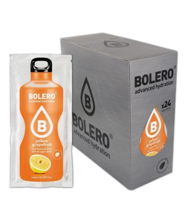Bolero Bolero Drinks 24 x 9g | Yellow Grapefruit | Refreshing sugar-free powder sweetened with stevia | Yellow grapefruit for diabetics | A healthier drink for family and friends